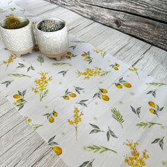 lemon-mimosa-table-fabric-decorative-runner-5m-summer-themed|93651|Luck and Luck| 1