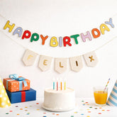 Playful Brights Customisable Birthday Card Banner For Parties (200 cm)