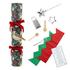 Partridge & Pear Festive Christmas Crackers with Culinery Gifts (Pack of 6, 30 cm)