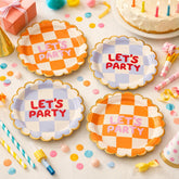 Birthday Paper Plates Pack Of 8 For Colourful Children's Parties 22.5 cm