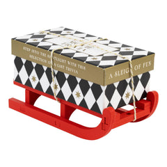 Movie Trivia Mini Sleigh Christmas Party Game Red White Festive Entertainment