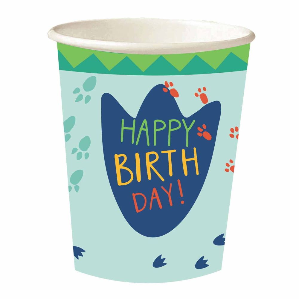 dino-party-paper-cups-x-8|9912586|Luck and Luck| 1