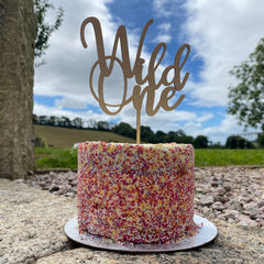 wooden-wild-one-party-cake-topper|LLWWWOCT|Luck and Luck| 1