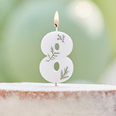 leaf-foliage-number-8-birthday-candle|MIX-583|Luck and Luck| 1