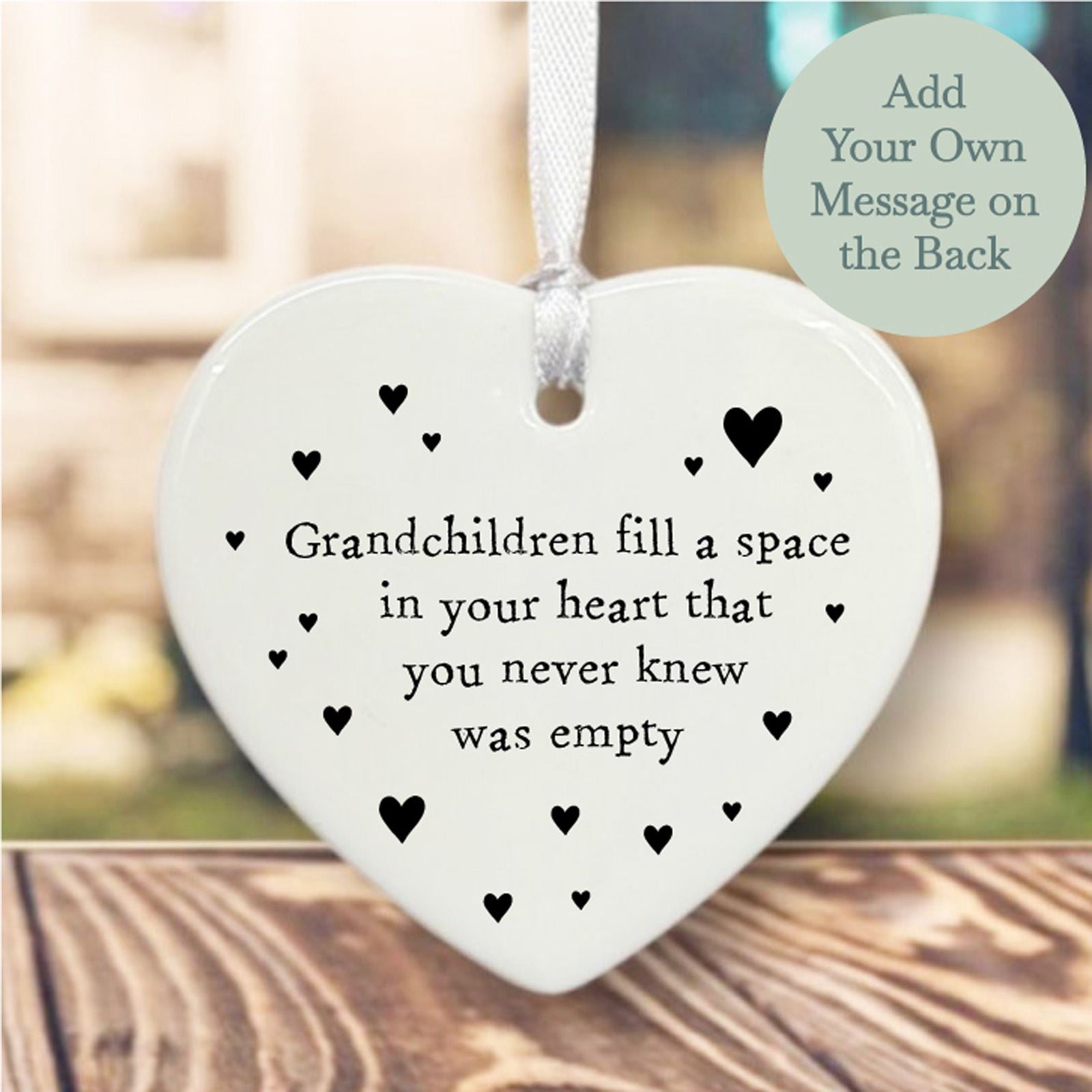 personalised-porcelain-heart-grandchildren-fill-a-space-keepsake-gift|LLUV4198|Luck and Luck| 1