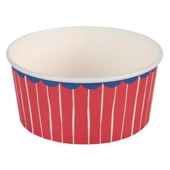 Red Paper Ramekin Party Dishes for Birthdays and Celebrations (Pack of 4, 12.5 cm)