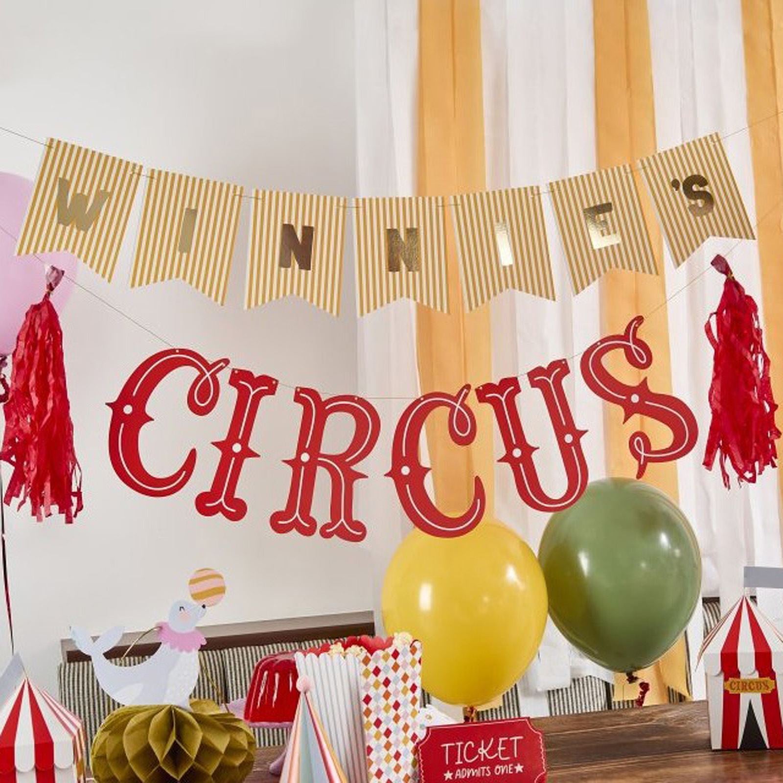 customisable-circus-party-banner-funfair-theme-birthday-party-2m|HBCP100|Luck and Luck| 1