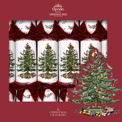 Spode Christmas Tree Christmas Crackers Festive Party Tableware Pack Set of 6