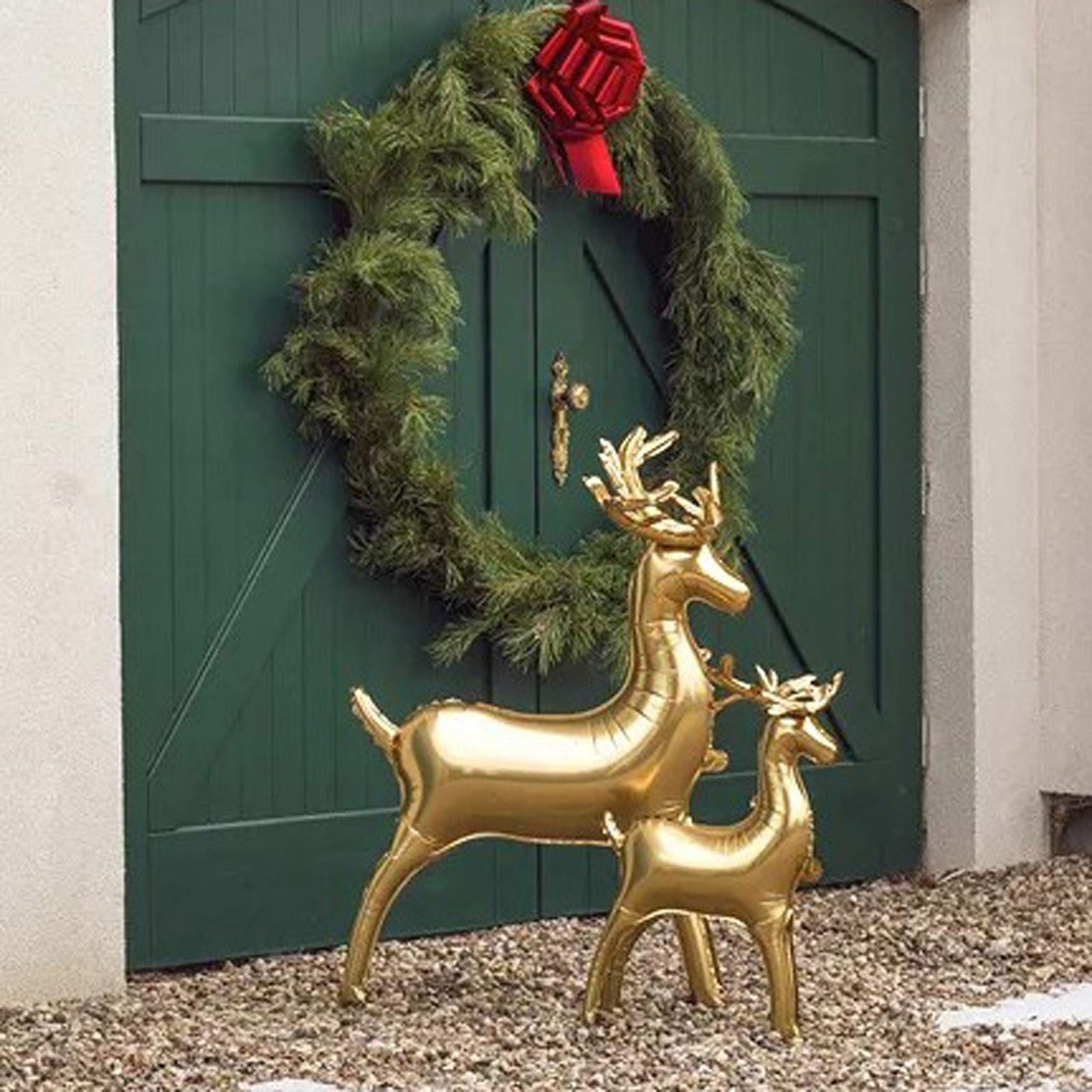 medium-gold-standing-reindeer-balloon-63cm-x-51cm-christmas|FB245-019|Luck and Luck| 1