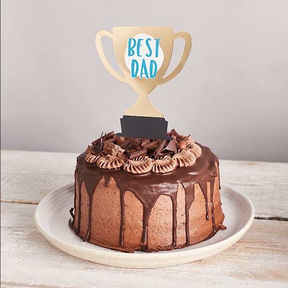 fathers-day-best-dad-single-cake-topper|SPMO303|Luck and Luck| 1