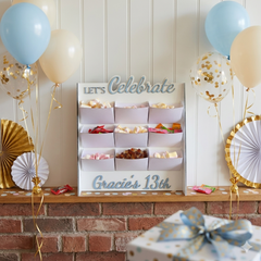 Personalised Wooden Sweet Stand Candy Cart Display Party Table Centrepiece