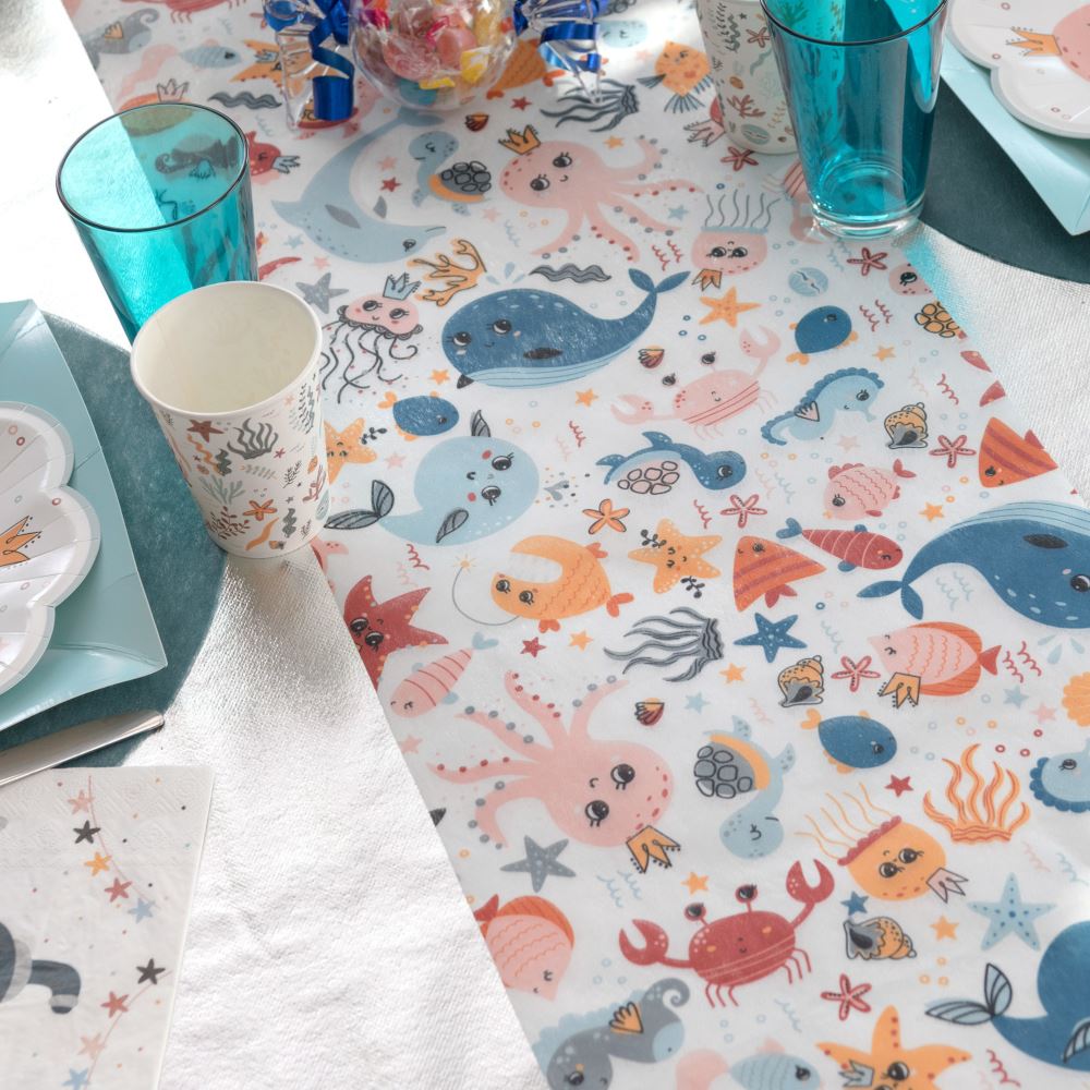 under-the-sea-childrens-party-table-runner-5m|833900300099|Luck and Luck| 1