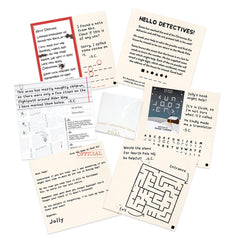 Solve a Mystery Game Christmas Crackers Festive Party Tableware Pack Set of 6