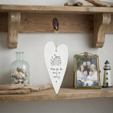 Long Porcelain Heart Thank You for Being Amazing, White Hanging Home Decoration