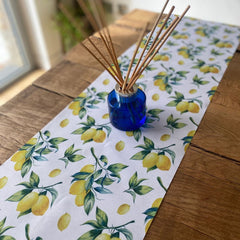 lemon-fabric-table-runner-yellow-and-green-28-cm-x-5-m|91863|Luck and Luck| 1