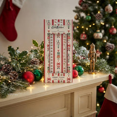 Festive Nutcracker Tissue Paper in Red and Green for Christmas Gift Wrapping 4 Sheets