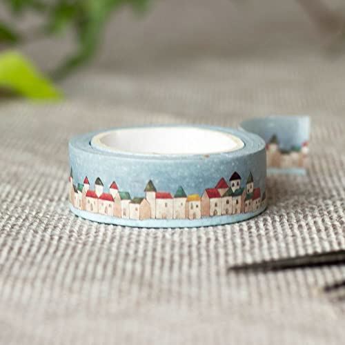 winter-houses-washi-decorative-tape-10m|LLWASHIGH862 |Luck and Luck| 1