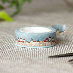 winter-houses-washi-decorative-tape-10m|LLWASHIGH862 |Luck and Luck| 1
