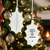 East of India Hanging Porcelain Holly Special Memories at Christmas