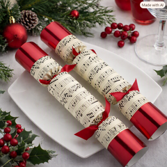 Concerto Musical Whistle Christmas Crackers Festive Party Tableware Pack Set of 8