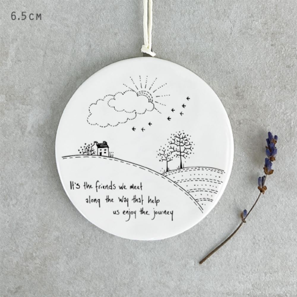 east-of-india-porcelain-countryside-hanger-its-the-friends-we-meet|6338|Luck and Luck| 1