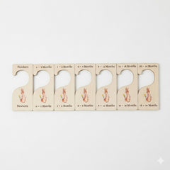 Flopsy Rabbit Wooden Baby Hangers For New Baby Nursery Styling And Keepsakes 9.9 cm