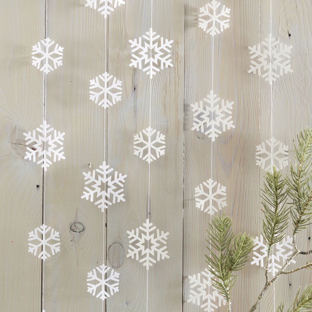 festive-snowflake-shaped-paper-garland-5m|RC-824|Luck and Luck| 1