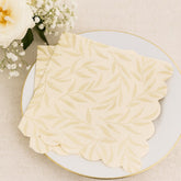 Blush Gold Cocktail Napkins 20 Pack Elegant Wedding Party Tableware
