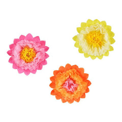 Tissue Paper Flower Birthday Decoration Multicoloured Décor 35 cm