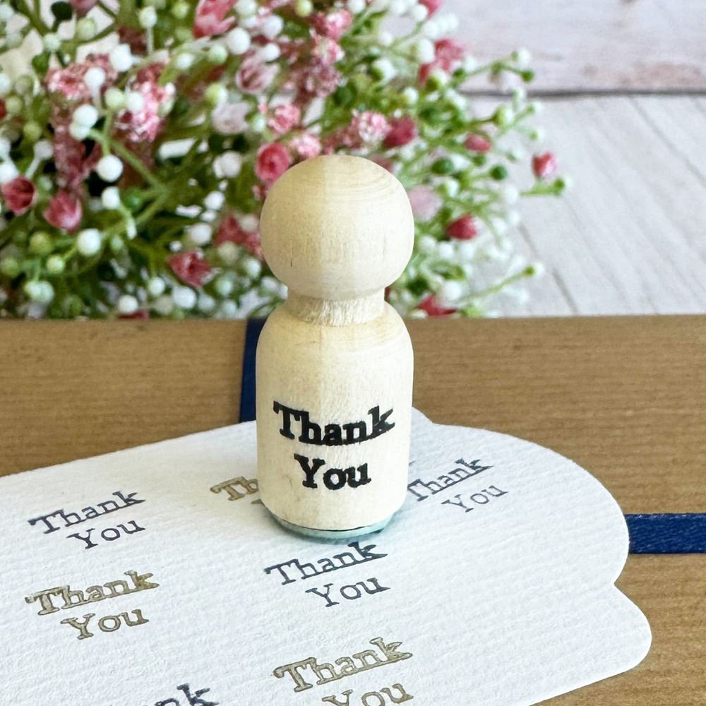 mini-rubber-stamp-greetings-thank-you-craft|LLWWMINITYSTAMP|Luck and Luck| 1