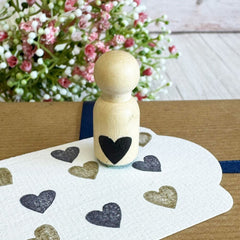 wooden-mini-rubber-ink-stamp-heart-scrapbooking-craft|LLWWMINIHEARTSTAMP|Luck and Luck| 1