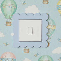 Customised Scalloped Edge Decorative Nursery Light Switch Cover