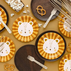 small-lion-paper-party-plates-x-6-animal-party|TPP76|Luck and Luck| 1