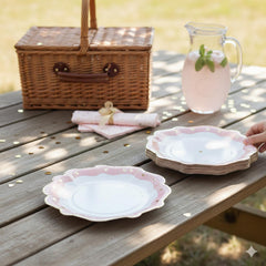 Pink Gold Heart Paper Plates Pack of 8 – Birthday Party Tableware