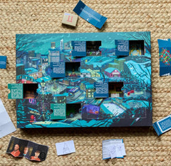 Wreck the Halls Christmas Mystery Advent Calendar Game with 24 Puzzle Doors