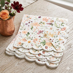 Santex Floral Paper Party Paper Napkins, Wedding Tableware, Pack of 12