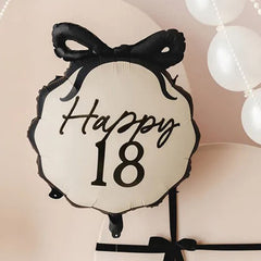 happy-18-foil-balloon-bow-design-18th-birthday-party-decoration| FB266-18|Luck and Luck| 1
