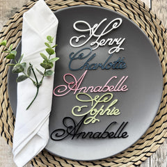 Custom Acrylic Place Cards for Wedding Guests, Receptions and Events