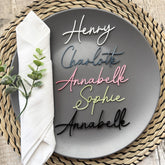 Custom Acrylic Wedding Table Names for Guests, Favours and Reception Decor