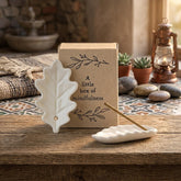 East of India Little Box of Mindfulness Porcelain Incense Holder with 9 Incense Sticks