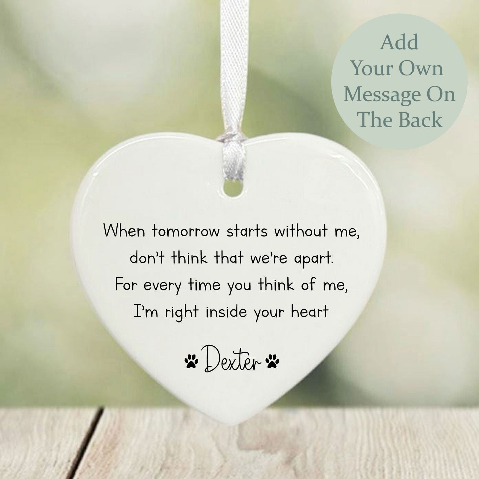 personalised-porcelain-heart-pet-memorial-keepsake-gift|LLUVPETMEM|Luck and Luck| 1