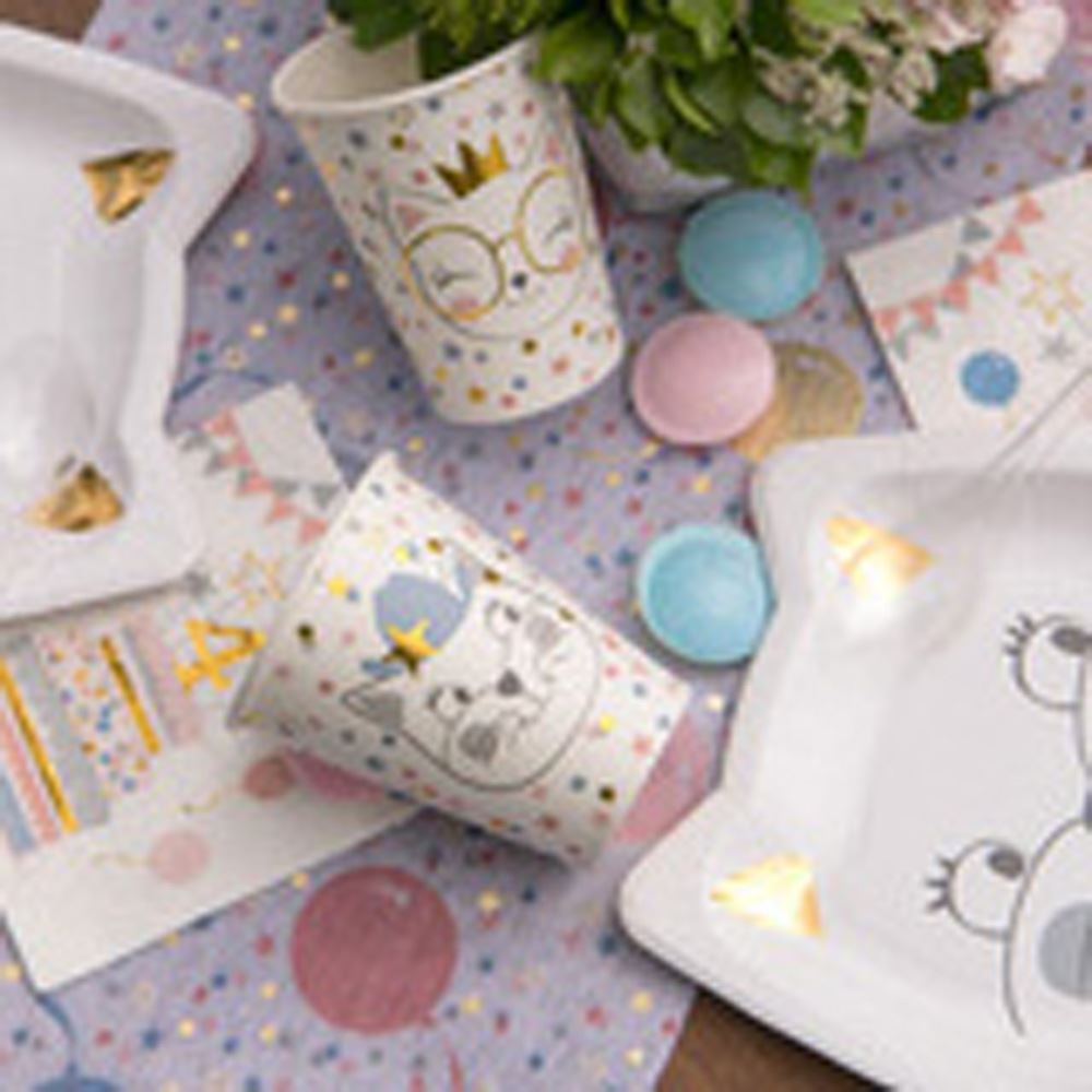 kitty-cat-party-paper-cups-x-10-childrens-party|669200000099|Luck and Luck| 1