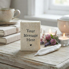 Personalised Porcelain Feather Memorial Matchbox for Remembrance and Sympathy