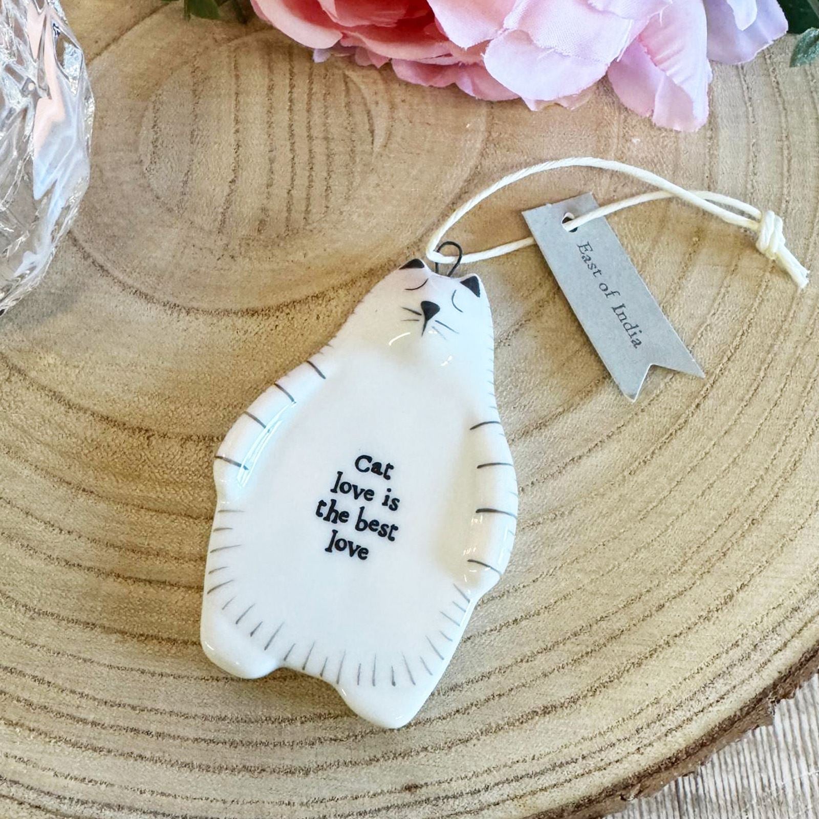 east-of-india-hanging-porcelain-cat-hanger-cat-love-is|6104.1|Luck and Luck| 1