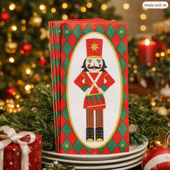 Nutcracker Christmas Lunch Paper Napkins Red Green Festive Party Tableware Set of 16