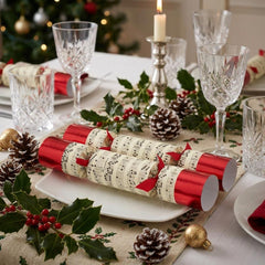 Concerto Musical Whistle Christmas Crackers Festive Party Tableware Pack Set of 8