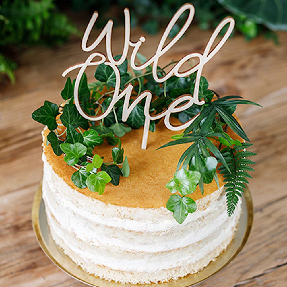wooden-birthday-cake-topper-wild-one|KPT60-100|Luck and Luck| 1