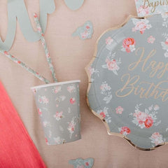 spring-roses-floral-paper-party-cups-x-8|94035|Luck and Luck| 1