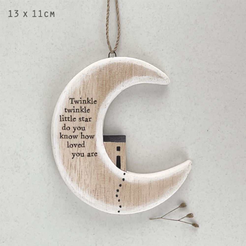 east-of-india-hanging-wooden-moon-twinkle-twinkle-little-star|3547|Luck and Luck| 1