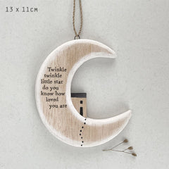 east-of-india-hanging-wooden-moon-twinkle-twinkle-little-star|3547|Luck and Luck| 1